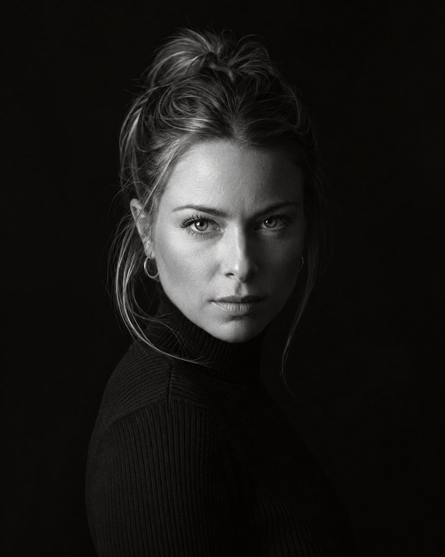 Sample art website: portrait series “Staying,” 2026